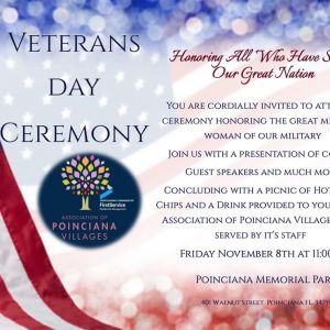 11/08/19 Association of Poinciana Villages Veterans Day Appreciation Ceremony