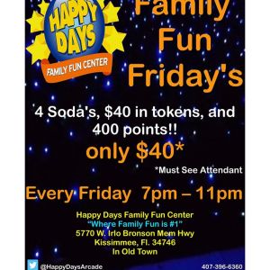 Happy Days Family Fun Fridays